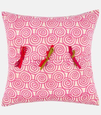 Camelia Small cotton cushion | Lisa Corti