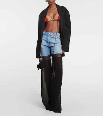 Reggiseno in mesh con applicazioni | Nensi Dojaka