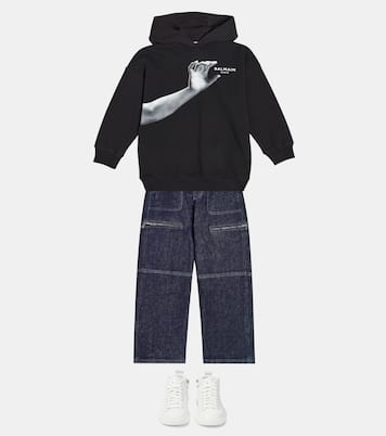 Jeans a gamba larga | Balmain Kids