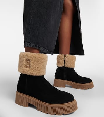 Turin 2B shearling-lined suede ankle boots | Bogner