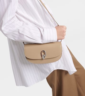 Tondo Crescent leather shoulder bag | Savette