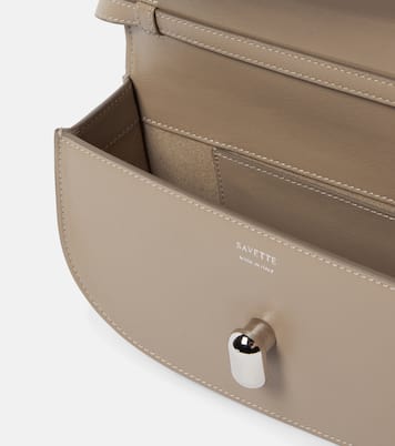 Tondo Crescent leather shoulder bag | Savette
