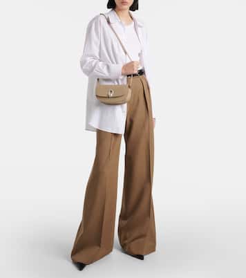 Tondo Crescent leather shoulder bag | Savette