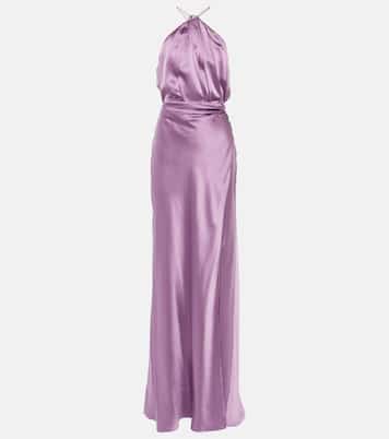 Asymmetric silk gown | The Sei