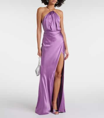 Asymmetric silk gown | The Sei