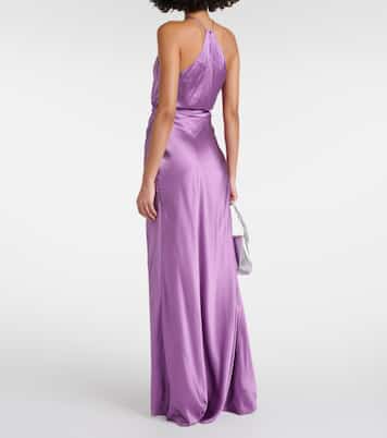 Asymmetric silk gown | The Sei