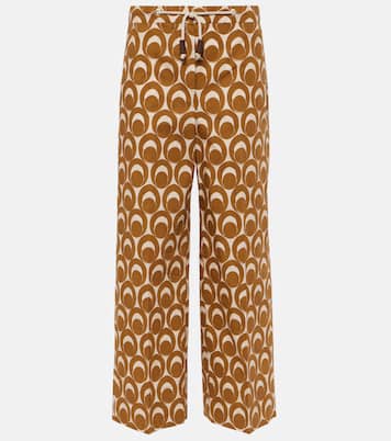 Bray printed cotton poplin wide-leg pants | 'S Max Mara