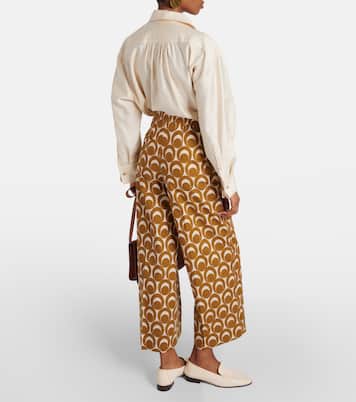 Bray printed cotton poplin wide-leg pants | 'S Max Mara