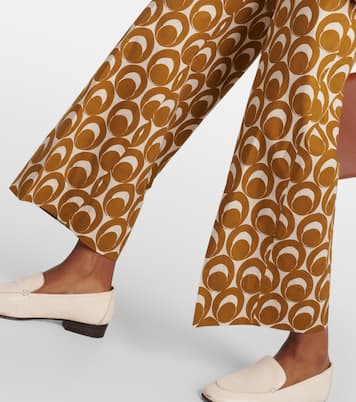 Bray printed cotton poplin wide-leg pants | 'S Max Mara