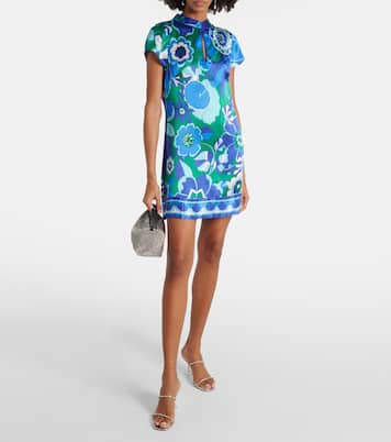 Floral silk minidress | Rixo