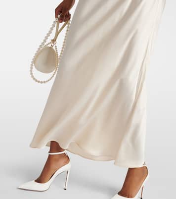 Robe midi de mariée Estella en soie | Rixo