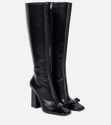 Stivali Gianni Ribbon in pelle | Versace