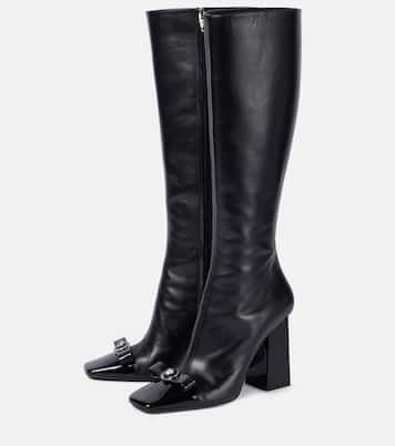 Stivali Gianni Ribbon in pelle | Versace