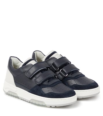 Sneakers in pelle con suede | Brunello Cucinelli Kids