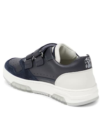 Sneakers in pelle con suede | Brunello Cucinelli Kids