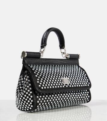 Sac Sicily Small en satin à ornements | Dolce&Gabbana