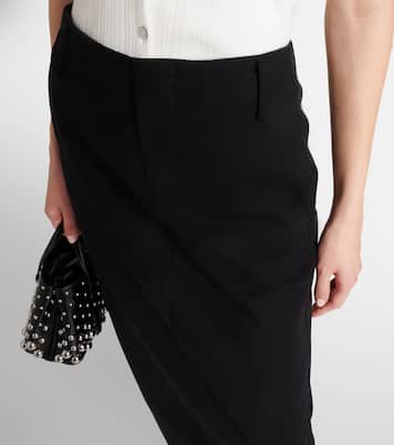 Falda midi de mezcla de algodón | Vince