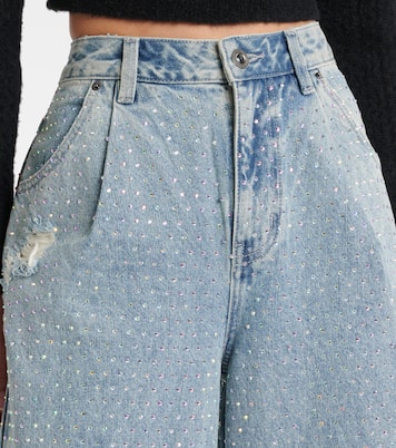 Verzierte Wide-Leg Jeans | Self-Portrait