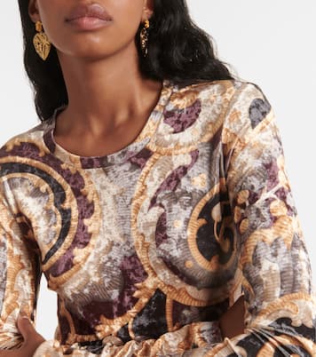 Bedrucktes Top aus Samt | Etro