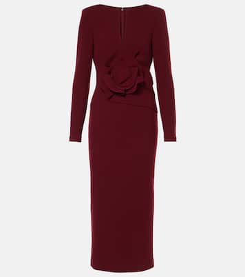 Bedrucktes Midikleid aus Woll-Crêpe | Roland Mouret