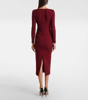 Bedrucktes Midikleid aus Woll-Crêpe | Roland Mouret