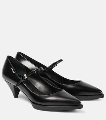 Escarpins en cuir à logo | Prada