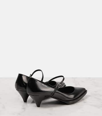 Escarpins en cuir à logo | Prada