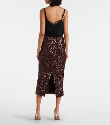Robe midi à sequins | Rotate