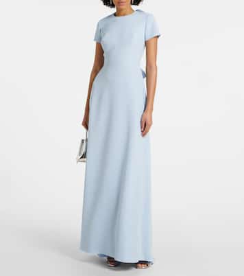 Robe longue en crêpe | Carolina Herrera