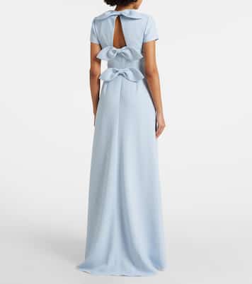 Robe longue en crêpe | Carolina Herrera