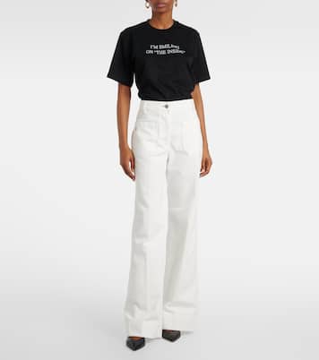 Jeans anchos Alina de tiro alto | Victoria Beckham