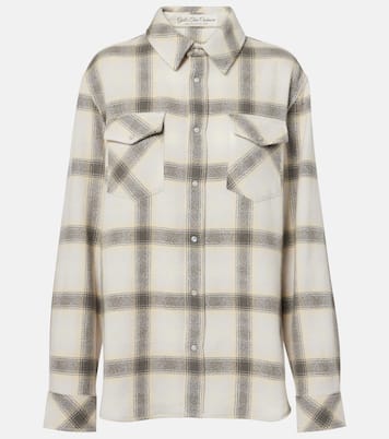 Moon plaid cashmere shirt | God's True Cashmere