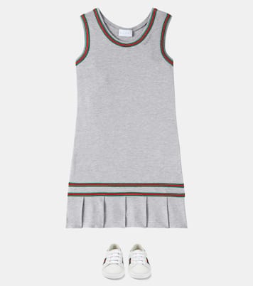 Kleid Web Stripe aus einem Baumwollgemisch | Gucci Kids
