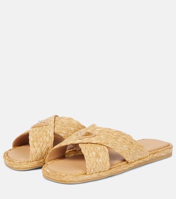 Raffia slides | Prada