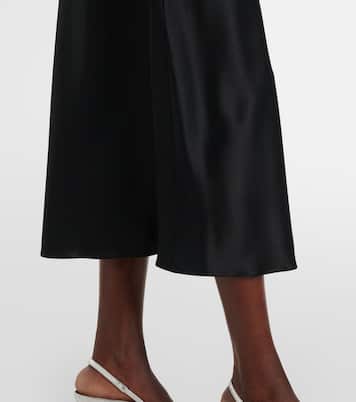 Falda midi Carnet en satén de seda | Max Mara