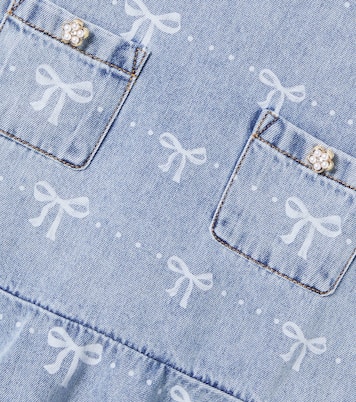 Abito di jeans con stampa | Self-Portrait Kids
