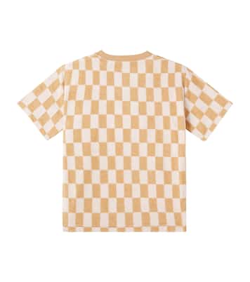 Checked cotton-blend jersey T-shirt | Rylee + Cru
