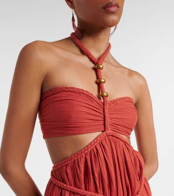 Abito lungo in cotone con cut-out | Isabel Marant