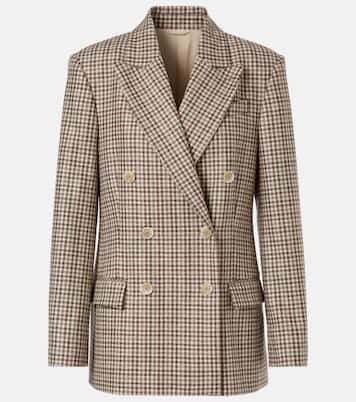 Checked virgin wool blazer | Brunello Cucinelli