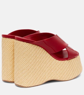 Mules Mara in vernice con zeppa | Paris Texas
