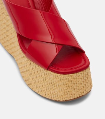 Mules Mara in vernice con zeppa | Paris Texas