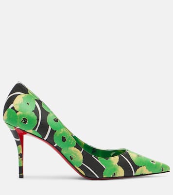 Salones Miss Z 80 de satén estampados | Christian Louboutin