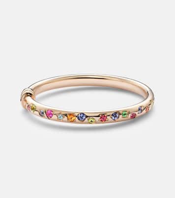 Iconica 18kt rose gold chain bracelet with gemstones | Pomellato