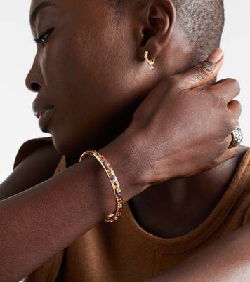 Iconica 18kt rose gold chain bracelet with gemstones | Pomellato