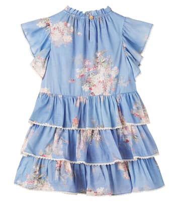 Vestido Rhiannon de algodón floral | Zimmermann Kids