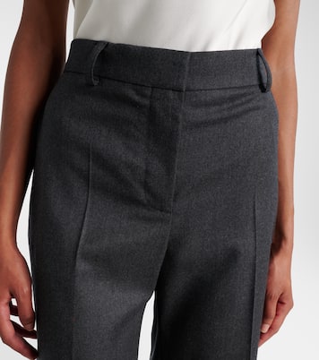 Pantaloni in flanella di lana a gamba larga | Stella McCartney