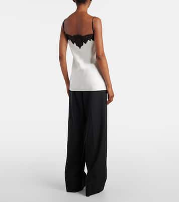 Lace-trimmed satin camisole | Stella McCartney