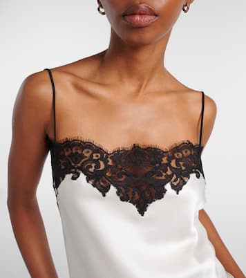 Lace-trimmed satin camisole | Stella McCartney
