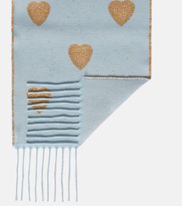 Écharpe Heart en laine mélangée | Valentino