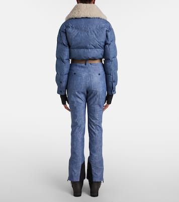 Traje de esquí de plumas con borrego y cinturón | Moncler Grenoble